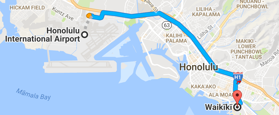 airport to waikiki - Hawaii23.com